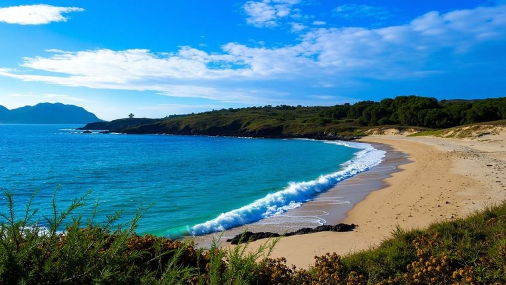 Entorno natural de Praia de Melide en Pontevedra