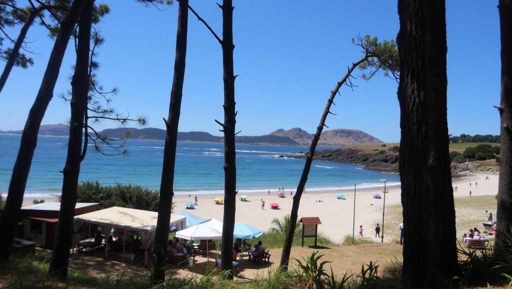 Costa de Praia de Mellide en Bueu, Pontevedra