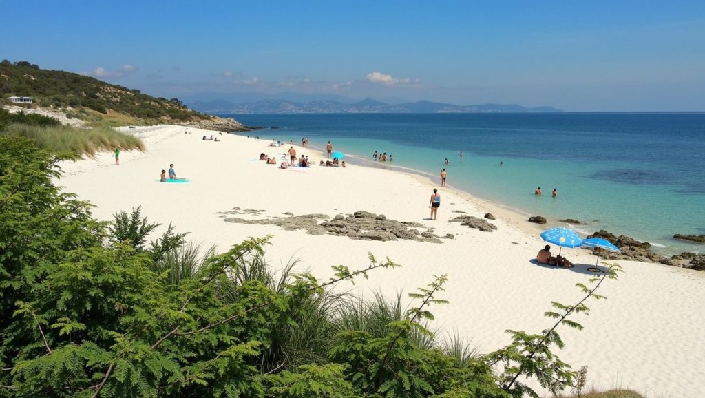 Aguas de Praia de Mellide en Bueu (Pontevedra)