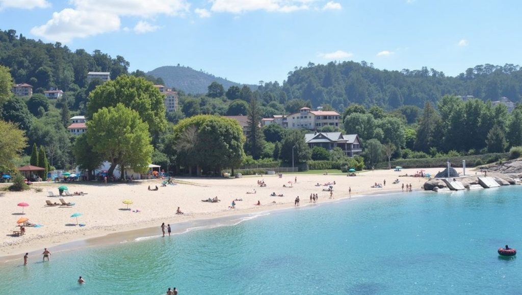 Aguas de Praia de Menduíña en Cangas de Morrazo (Pontevedra)