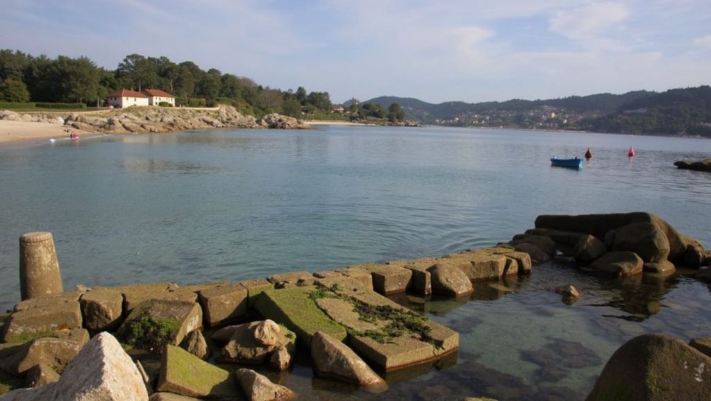 Entorno natural de Praia de Menduíña en Pontevedra