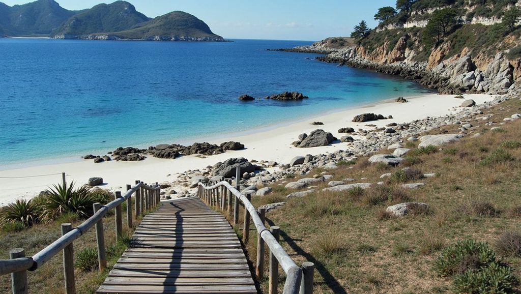 Praia de Mi Señora en Galicia (A Coruña)