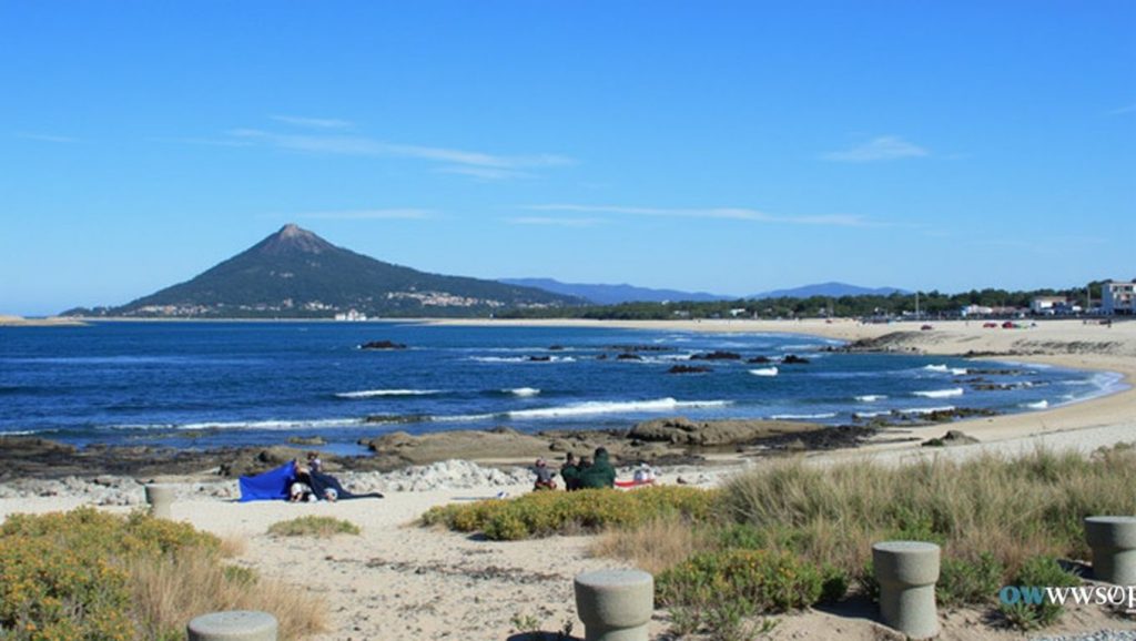Entorno natural de Praia de Moledo en Pontevedra