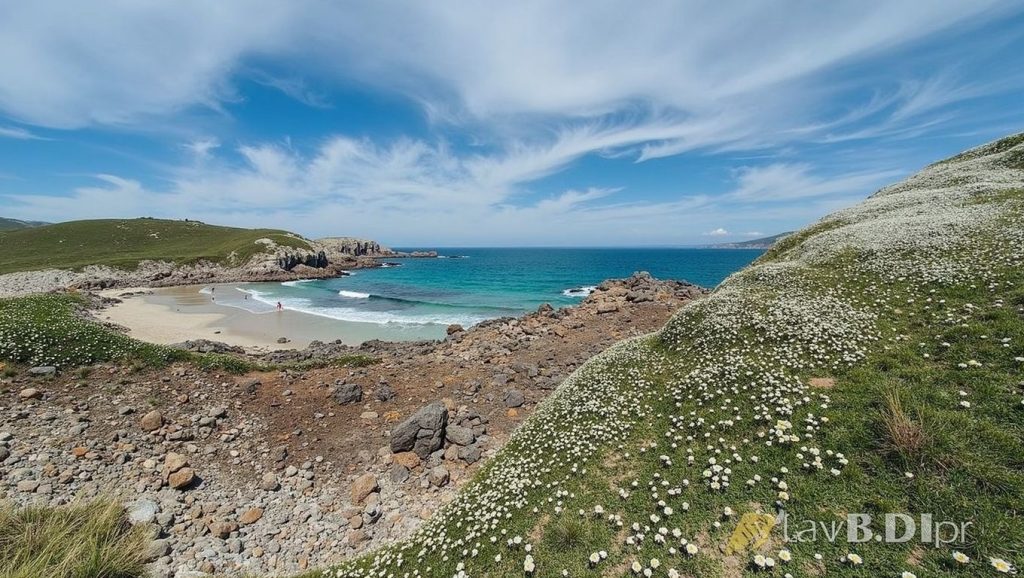 Entorno natural de Praia de Moreira en A Coruña