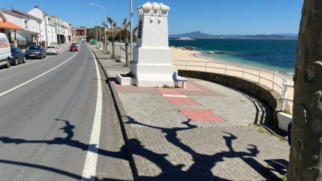 Entorno natural de Praia de Mosqueiros en Pontevedra
