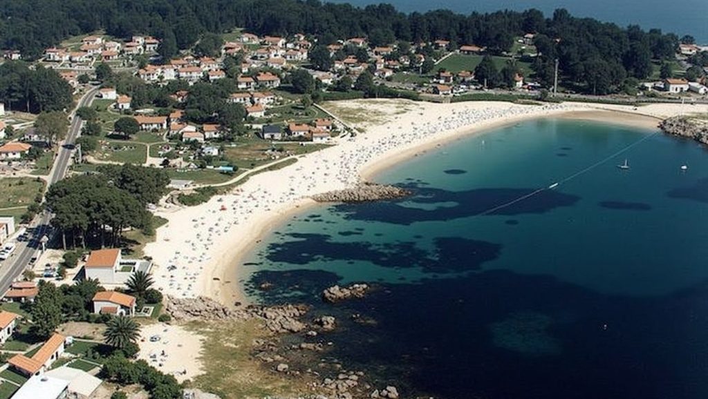 Praia de Nanîn en Sanxenxo (Pontevedra)