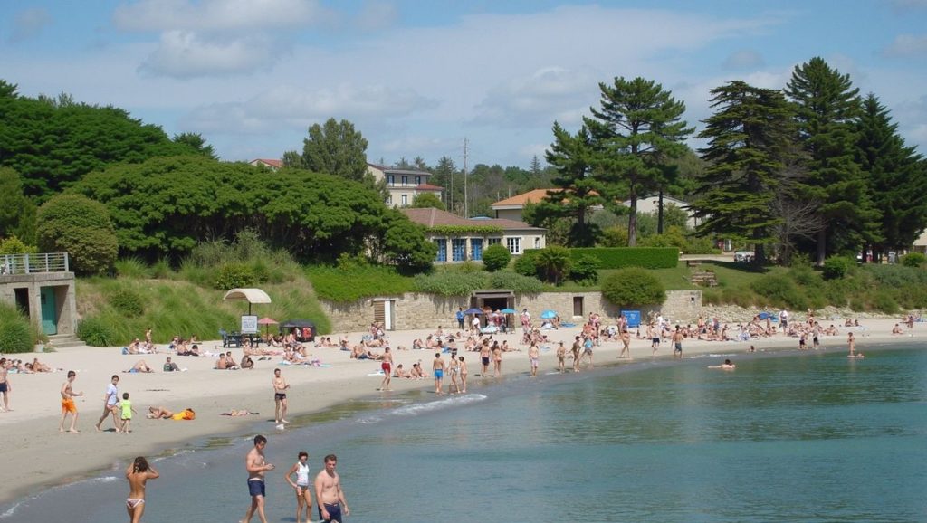 Entorno natural de Praia de Nanîn en Pontevedra