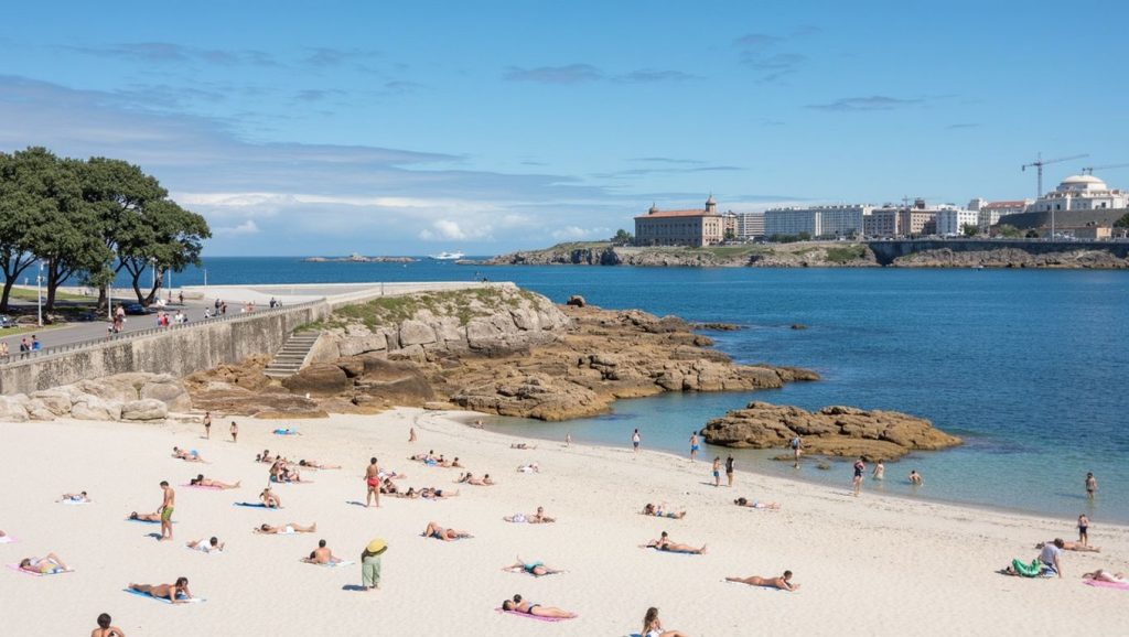 Textura de arena en Neixón, Galicia, A Coruña
