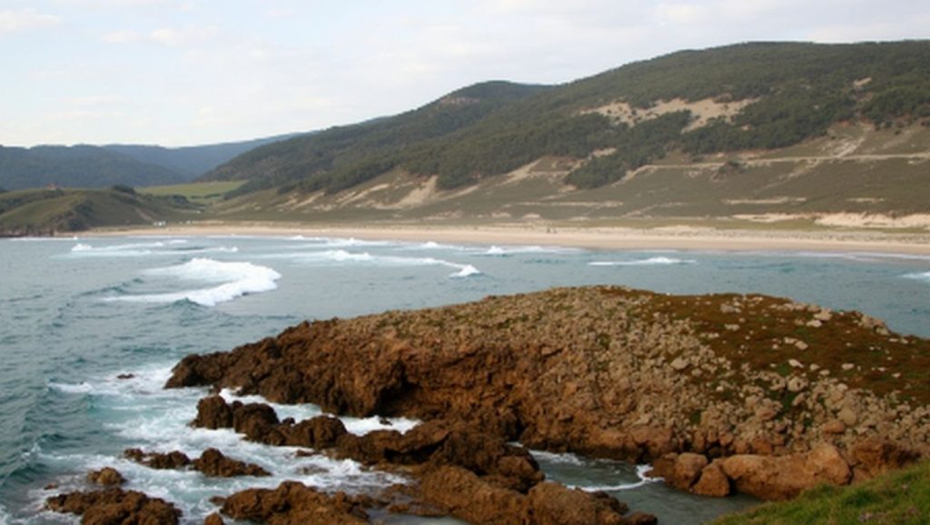 Entorno natural de Praia de Nemiña en A Coruña