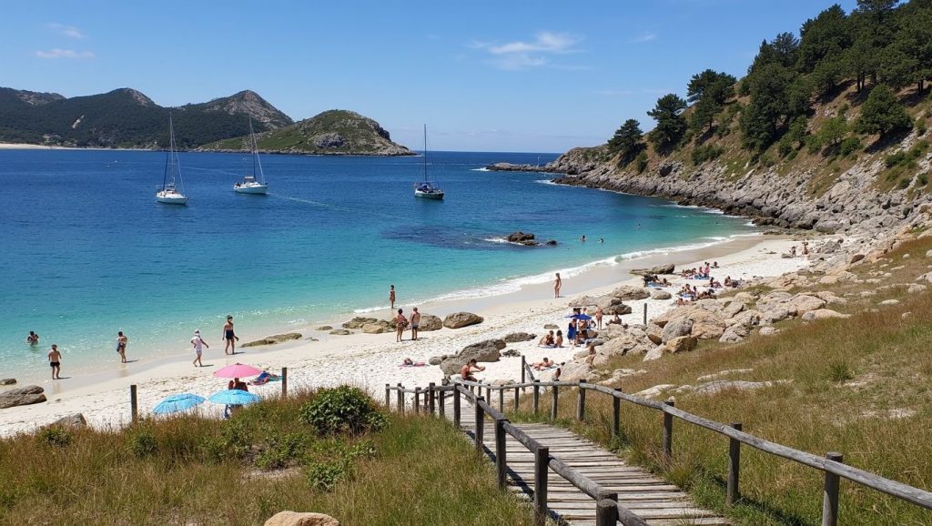 Playa Nosa Señora en Galicia, A Coruña