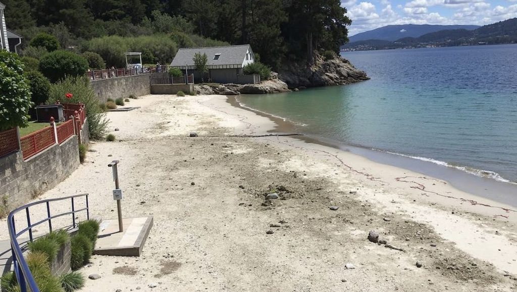 Praia de Ouriceira en Poio (Pontevedra)