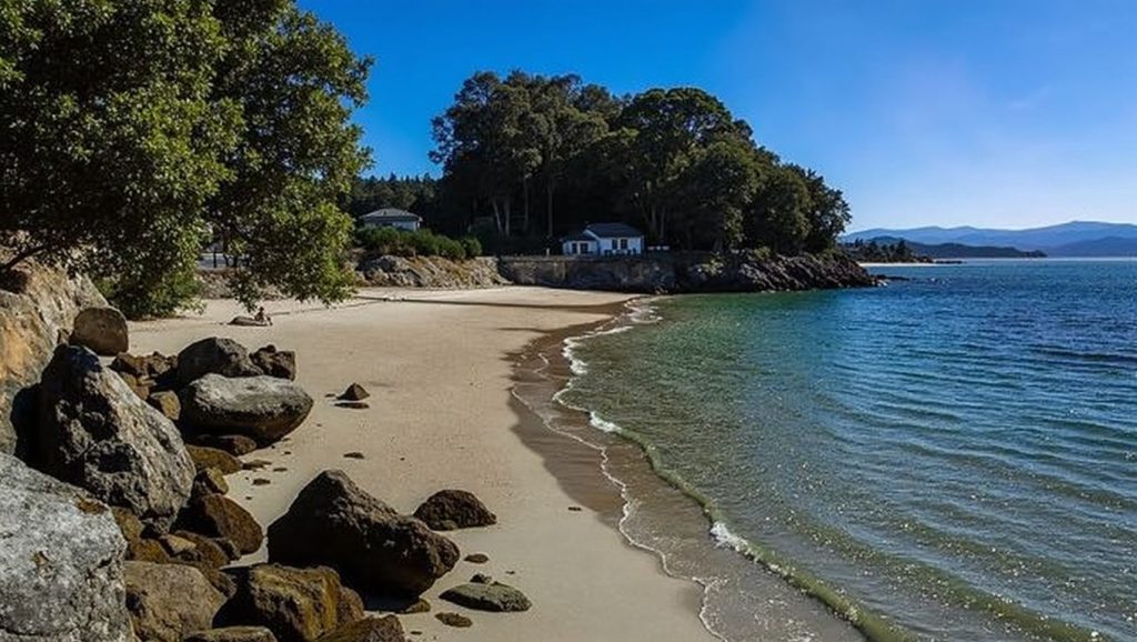 Panorámica de Praia de Ouriceira, Pontevedra