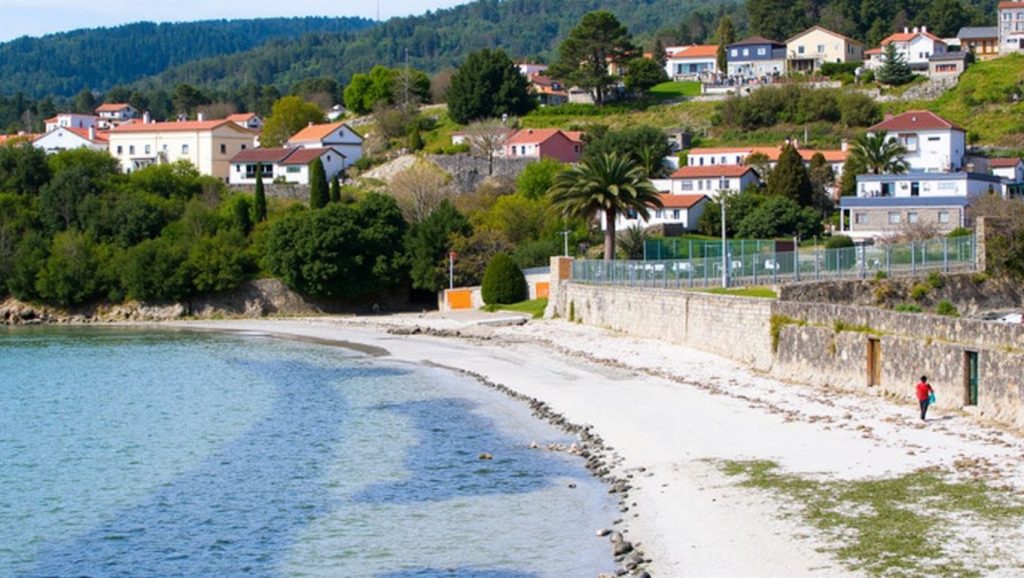 Entorno natural de Praia de Ouriceira en Pontevedra