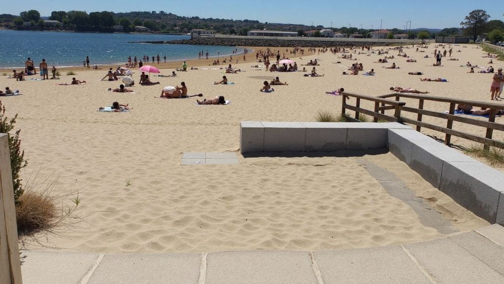 Panorámica de Praia de Oza, A Coruña