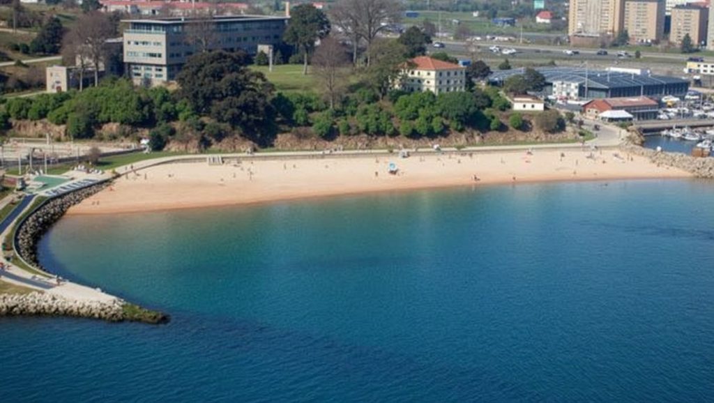 Ría y costa de Praia de Oza en A Coruña, A Coruña