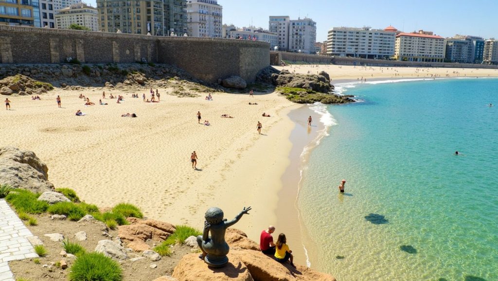 Entorno natural de Praia de Oza en A Coruña