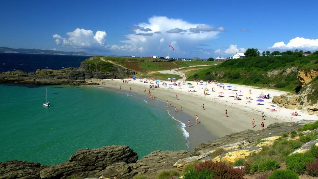 Aguas de Praia de Pampaido en Sanxenxo (Pontevedra)