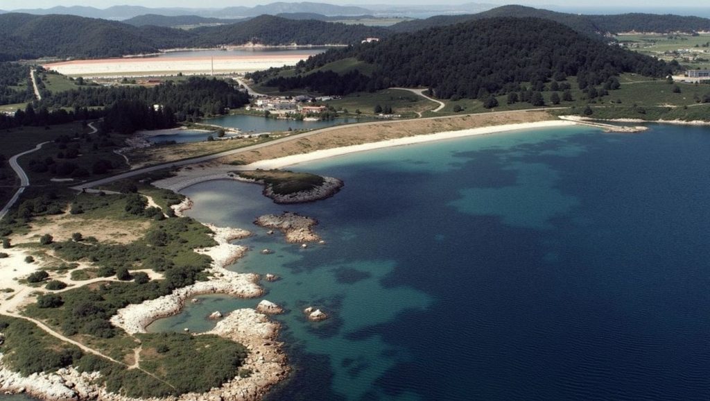 Ría y costa de Praia de Paraños en Xove, Lugo