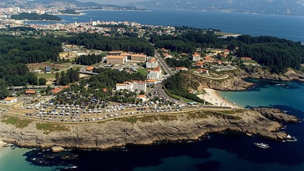 Panorámica de Praia de Paxariñas, Pontevedra