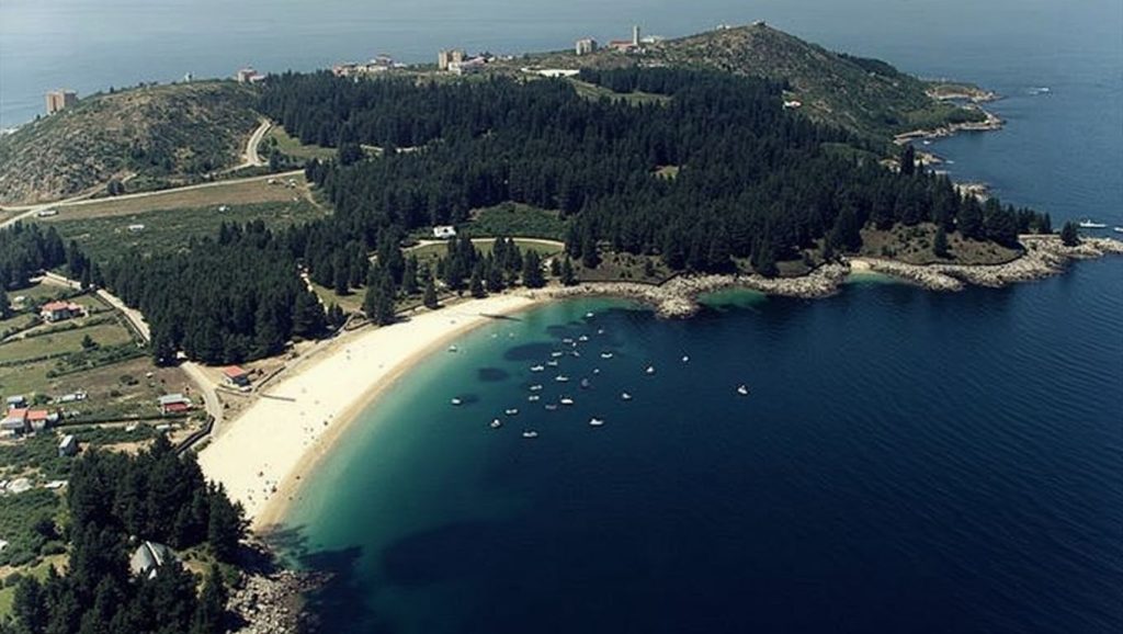 Aguas de Praia de Pedrón en Bueu (Pontevedra)