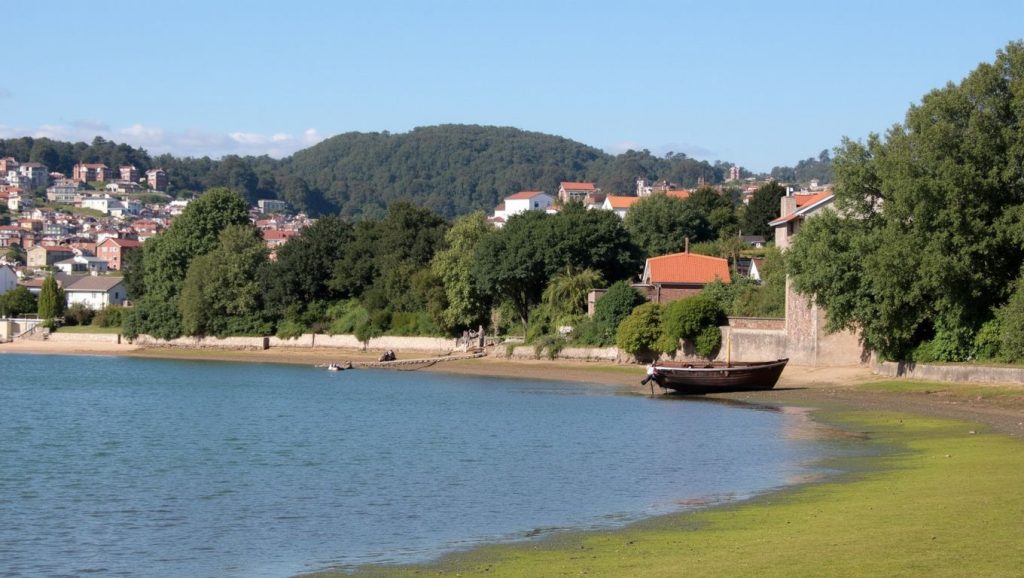 Entorno natural de Praia de Penedos en Pontevedra