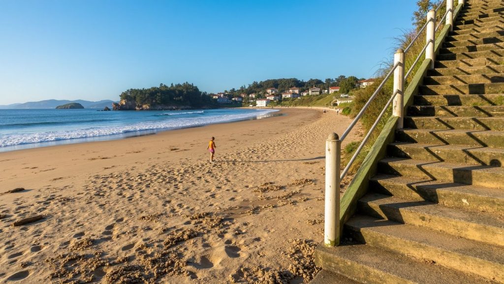 Praia de Perbes en Galicia (A Coruña)