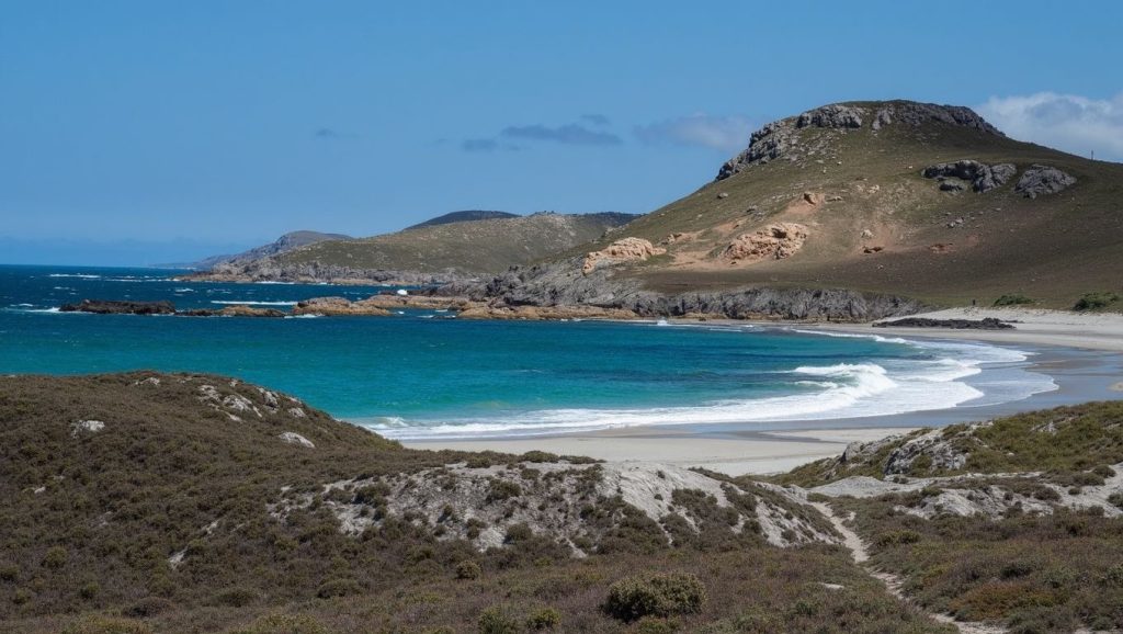Textura de arena en Piñeiro, Galicia, A Coruña