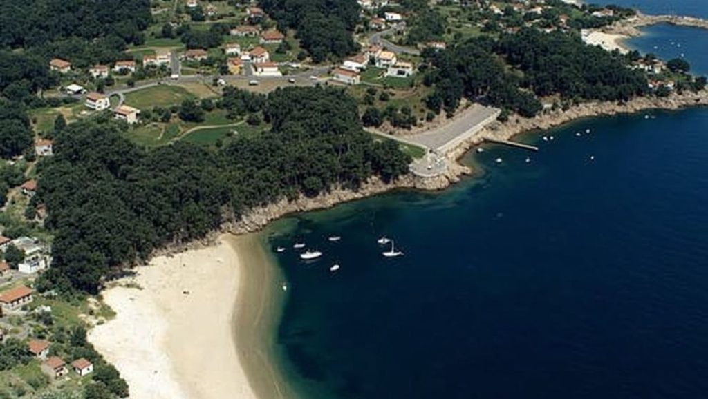 Panorámica de Praia de Pinténs, Pontevedra