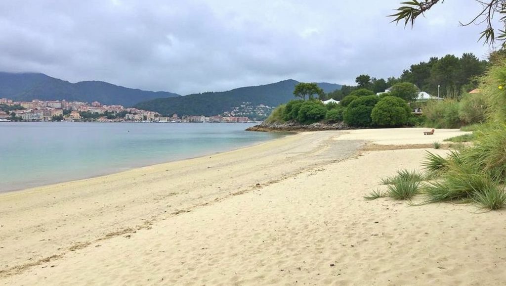 Entorno natural de Praia de Pinténs en Pontevedra