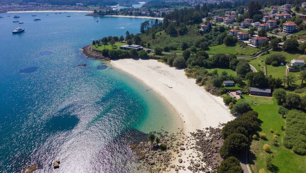 Aguas de Praia de Pipín en Cangas de Morrazo (Pontevedra)