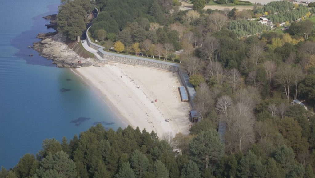 Aguas de Praia de Portocelo en Marín (Pontevedra)
