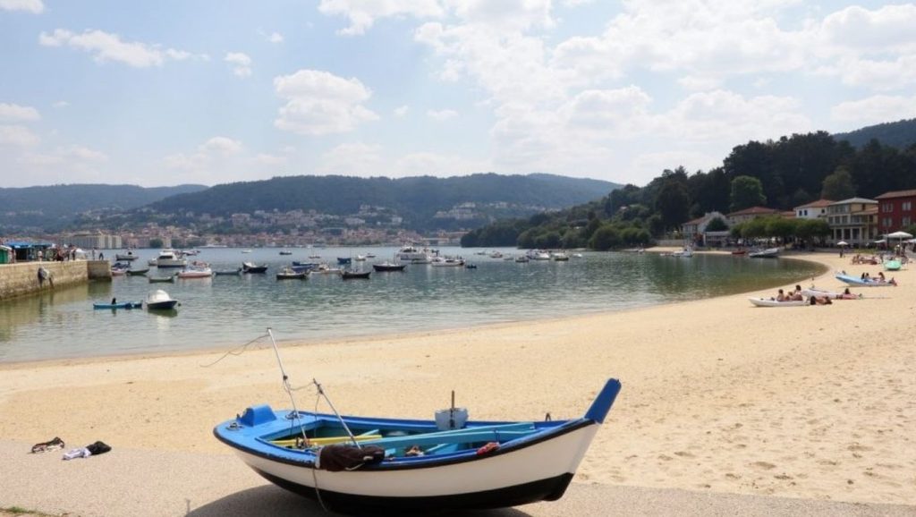 Praia de Portomaior en Bueu (Pontevedra)