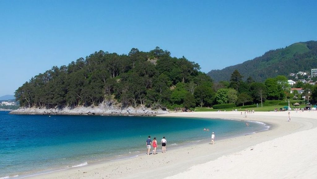 Panorámica de Praia de Portomaior, Pontevedra