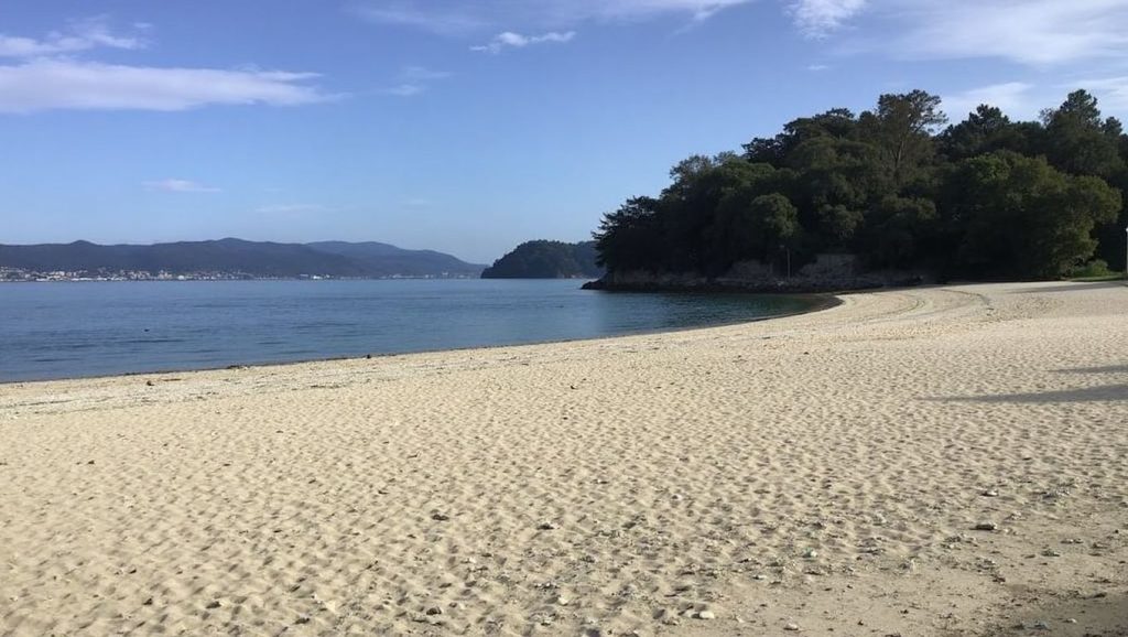 Entorno natural de Praia de Portomaior en Pontevedra