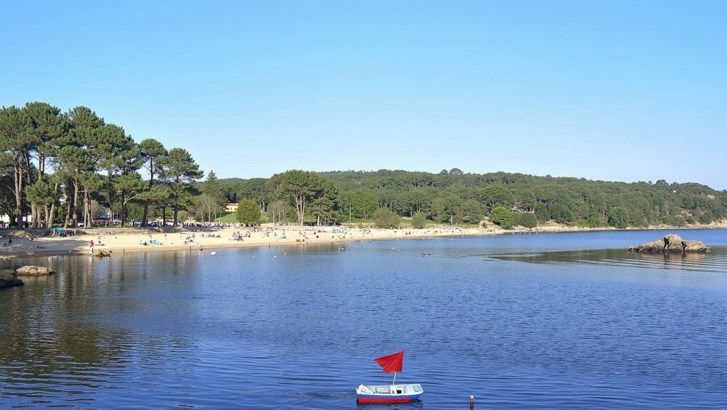 Panorámica de Praia de Portosiavo, A Coruña