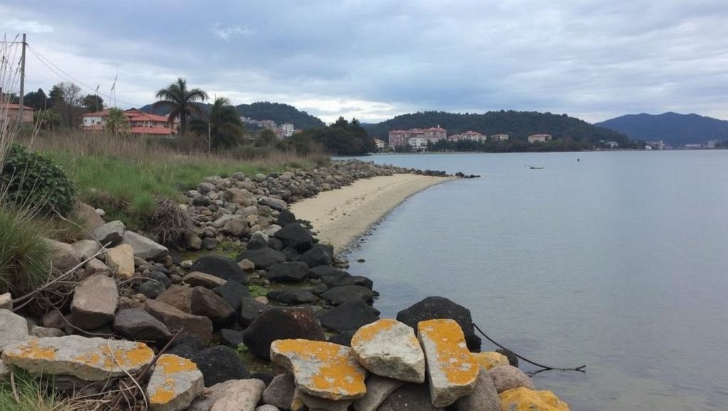 Praia de Pousada en Vilaboa (Pontevedra)