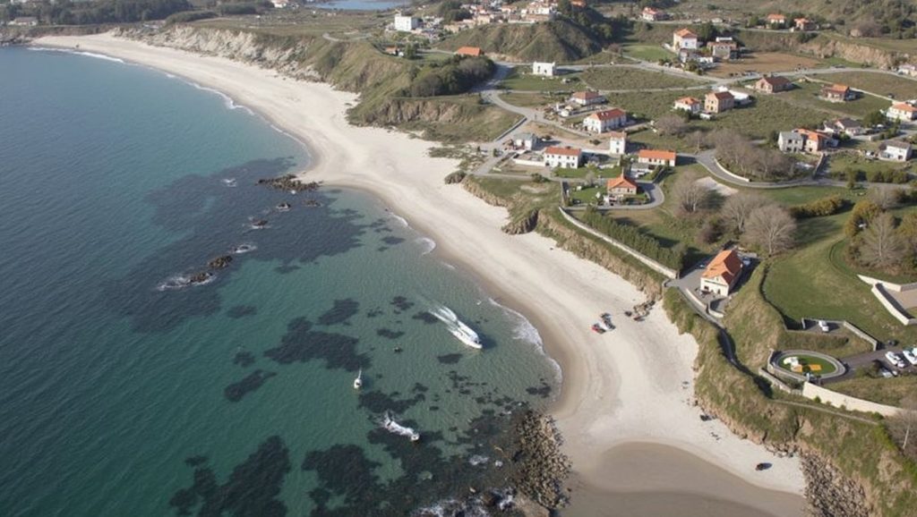 Aguas de Praia de Pragueira en Sanxenxo (Pontevedra)