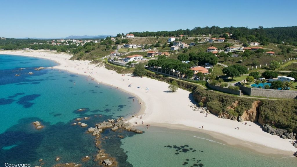 Entorno natural de Praia de Pragueira en Pontevedra