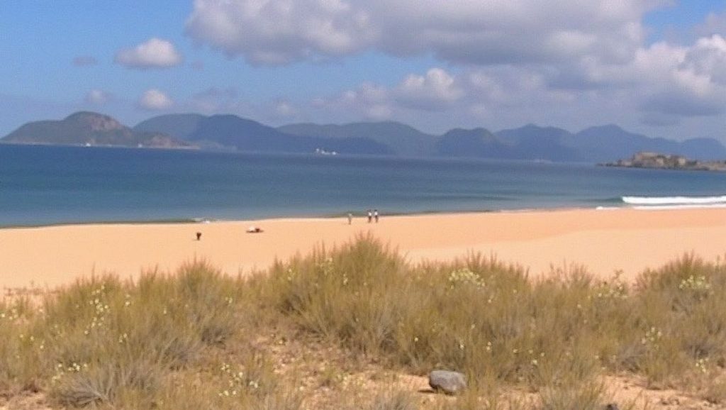 Vista del entorno de Queiruga, Galicia, A Coruña