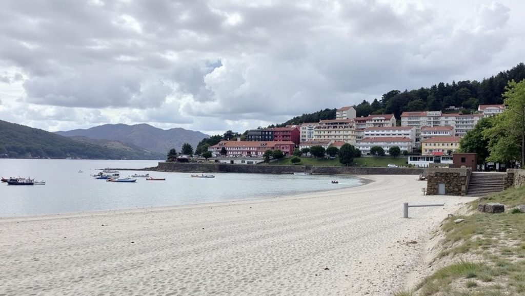 Panorámica de Praia de Quenxe, A Coruña