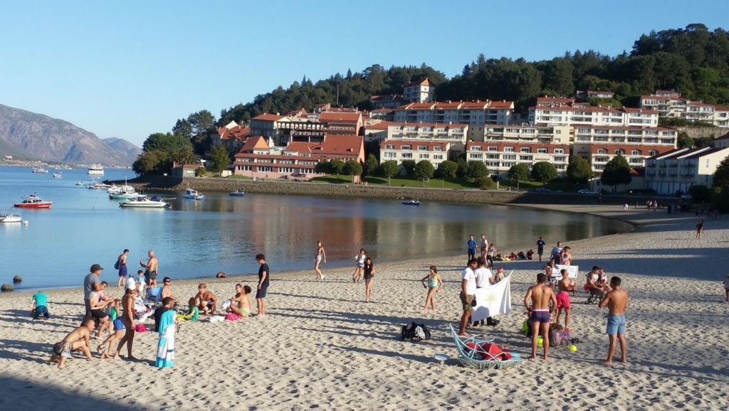Entorno natural de Praia de Quenxe en A Coruña