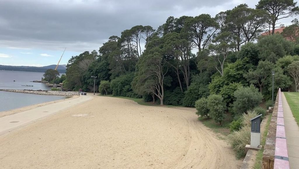 Vista de Praia de Quenxo en Galicia, A Coruña