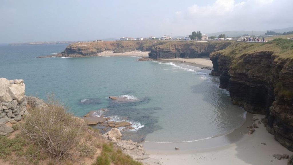 Panorámica de Praia de Río Cabalar, Asturias