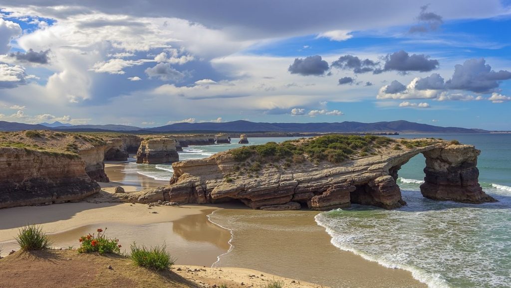 Entorno natural de Praia de Río Cabalar en Asturias