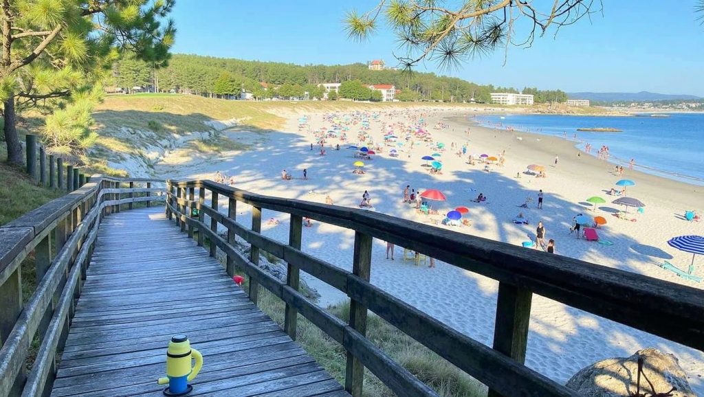 Praia de Raeiros en O Grove (Pontevedra)