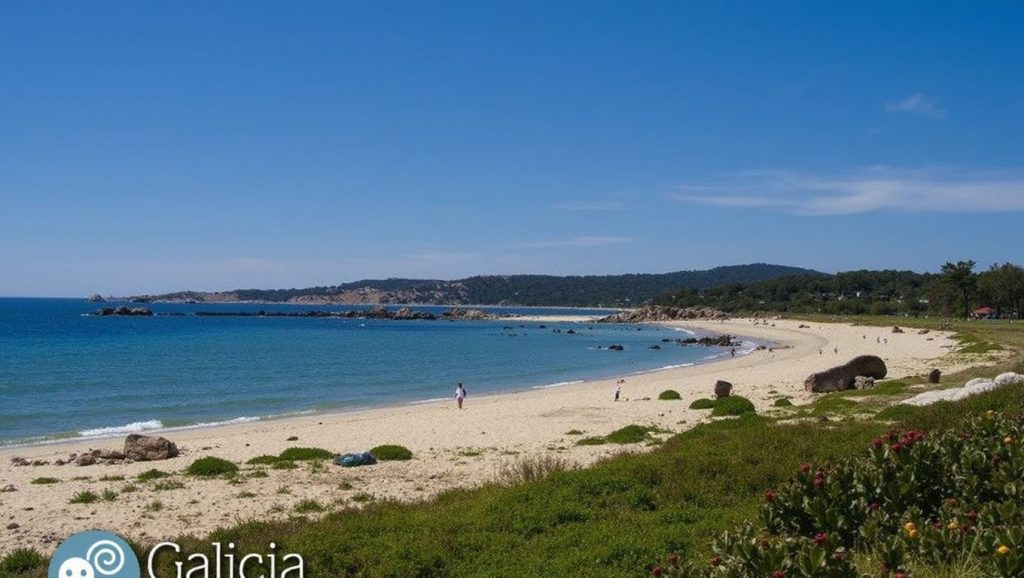 Aguas de Praia de Raeiros en O Grove (Pontevedra)