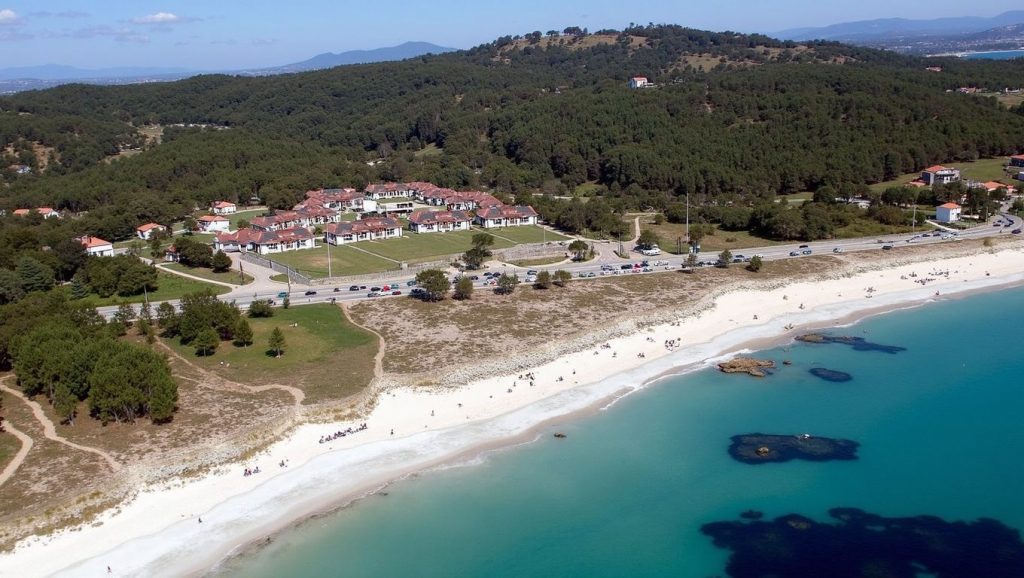 Entorno natural de Praia de Raeiros en Pontevedra
