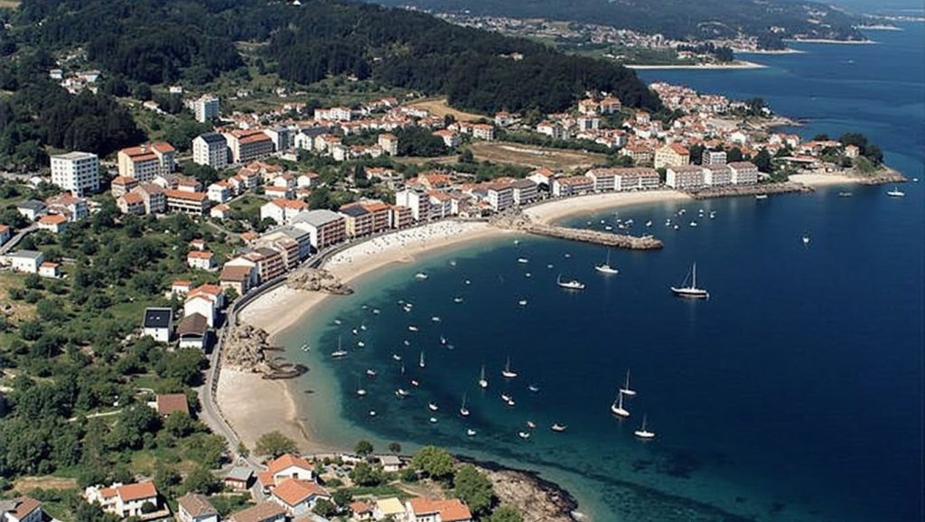 Praia de Raxó en Poio (Pontevedra)