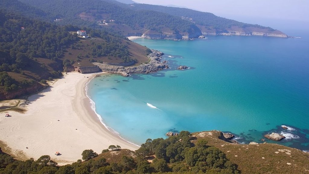 Panorámica de Praia de Rebordelo, A Coruña