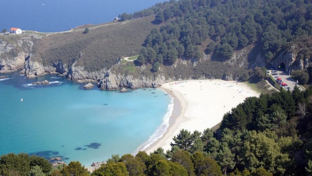 Entorno natural de Praia de Rebordelo en A Coruña